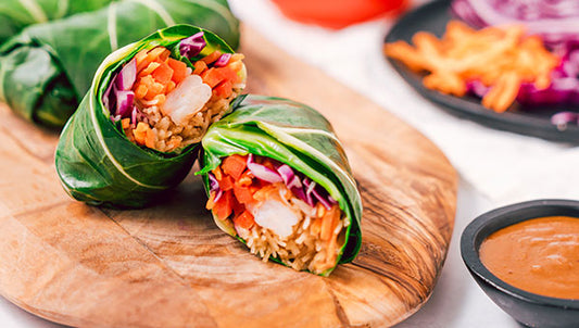 Asian Style Collard Green Wraps