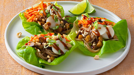 Hoisin Eggplant Lettuce Wraps