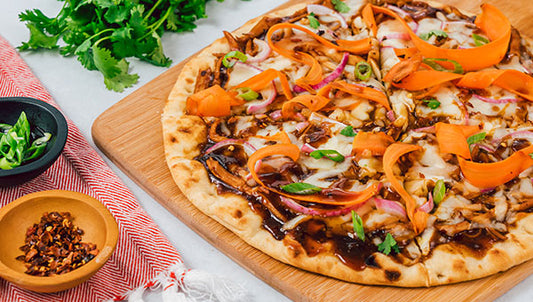 Korean Style BBQ Chicken Pizza