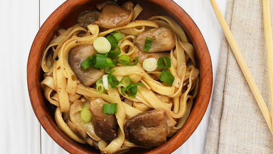 Mushroom Lo Mein Noodle Stir Fry