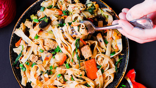 Tofu Mushroom Lo Mein