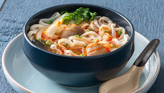 Mushroom & Bok Choy Noodle Soup
