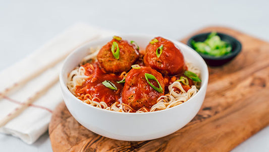 Sweet and Sour Spaghetti & Meatballs