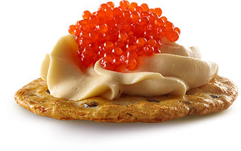 Caviar & Teriyaki Cream Cheese Tapas