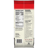 Back view of a bag of Ka-Mie Chinese Noodle Soup, showing nutrition facts, ingredients, and directions on a white background.