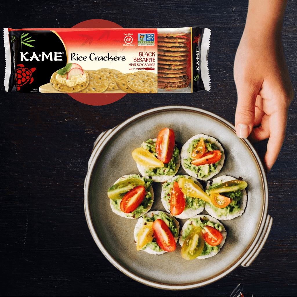 Black Sesame and Soy Sauce Rice Crackers – Ka-Me Store