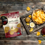 Black Sesame & soy sauce Rice Crackers